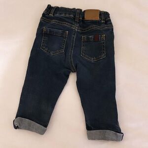 Autograph denim patch on back dark wash cuffed M&S